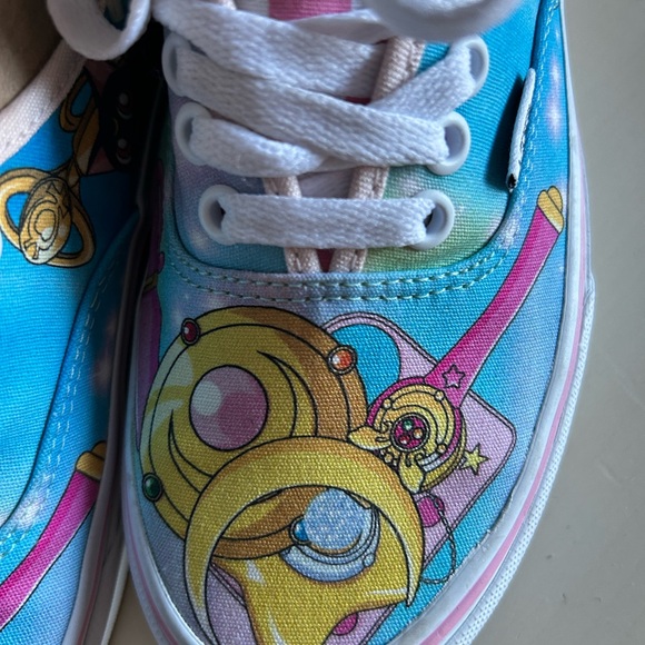 Rare Vans x Sailor Moon Old Skool Luna Cat Blue Anime Sneakers Discontinued” - Picture 3 of 9